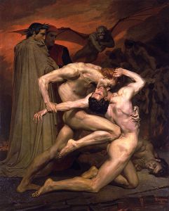 william-adolphe-bouguereau-dante-and-virgil-in-hell-1850 William-Adolphe Bouguereau, 'Dante And Virgil In Hell' (1850)