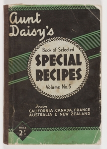 Aunt Daisy's Book of Selected Special Recipes