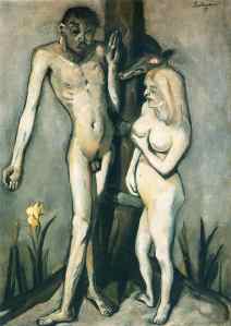 Max Beckmann - Adam and Eve, 1917
