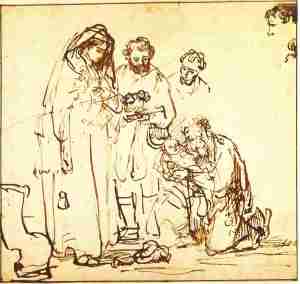 Rembrandt - Simeon With Christ Child