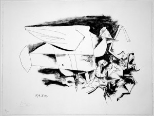 Pablo Picasso, 'The dove and its little ones' (Lithograph, 1947)
