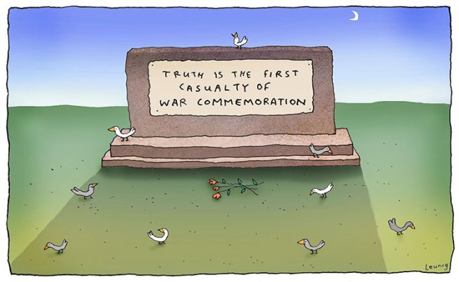 Truth is the first casualty of war commemorationjpg