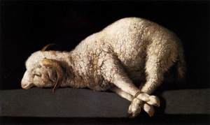 Francisco de Zurbarán, Agnus Dei (1635–40). Prado Museum, Madrid.