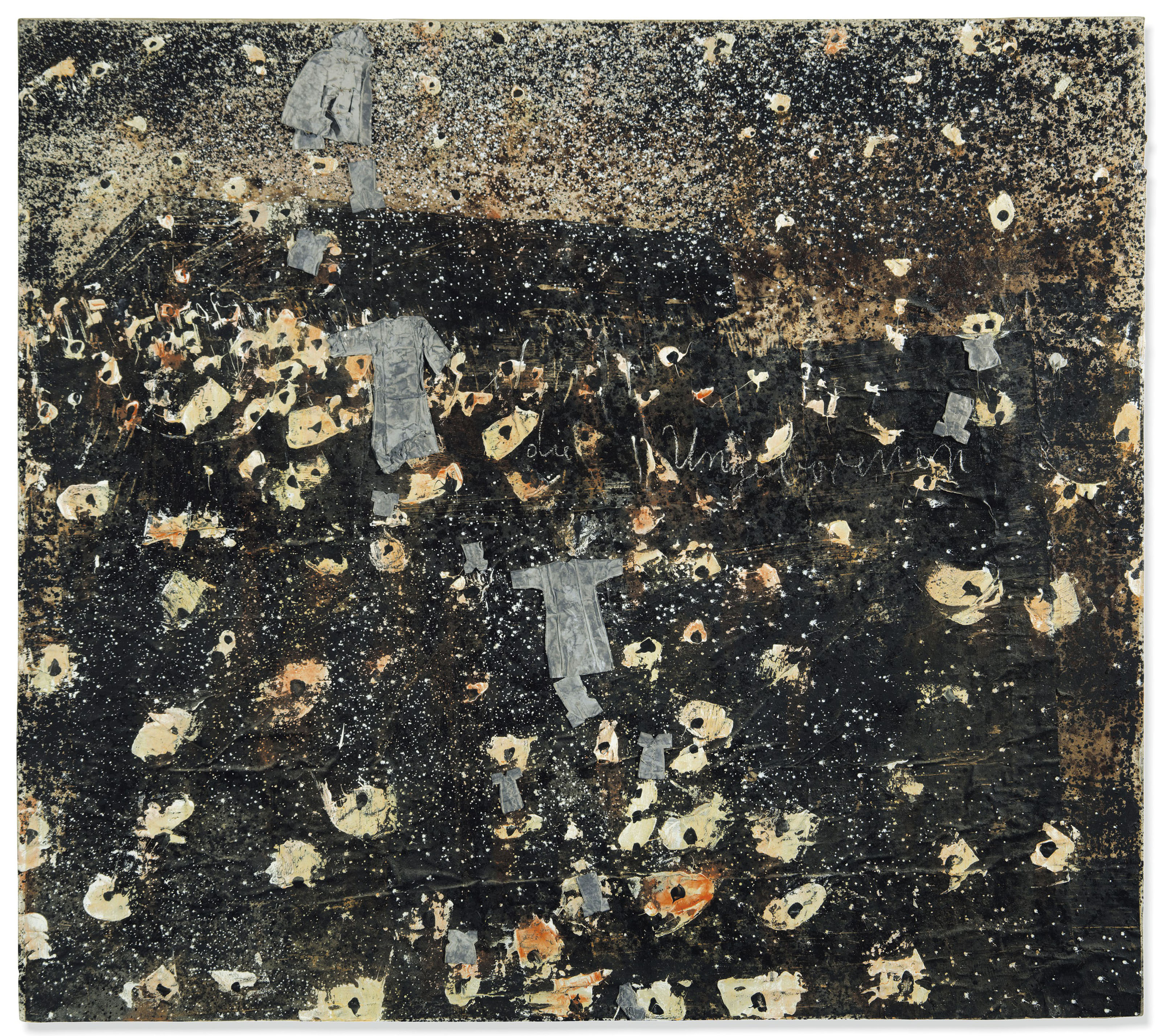 Anselm Kiefer, Die Ungeborenen (The Unborn), 1978. Acrylic, shellac emulsion and lead on paper collage laid on canvas, 170 x 189 cm. Private collection, Switzerland.jpg