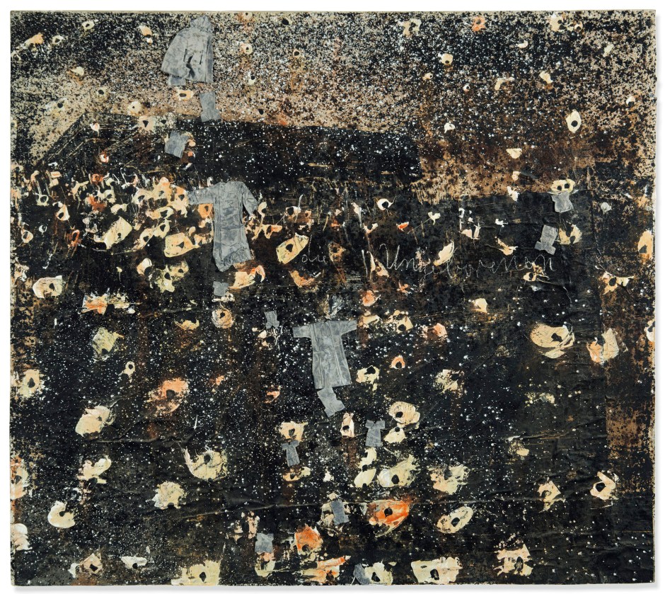 Anselm Kiefer, Die Ungeborenen (The Unborn), 1978. Acrylic, shellac emulsion and lead on paper collage laid on canvas, 170 x 189 cm. Private collection, Switzerland.jpg